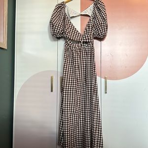 Gingham Maxi Dress